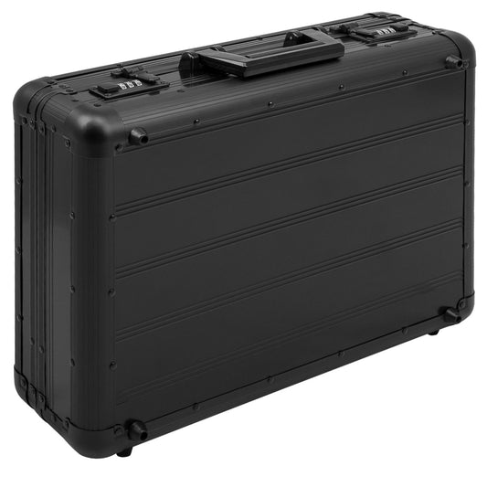 anndora aluminum briefcase black attaché case with combination lock