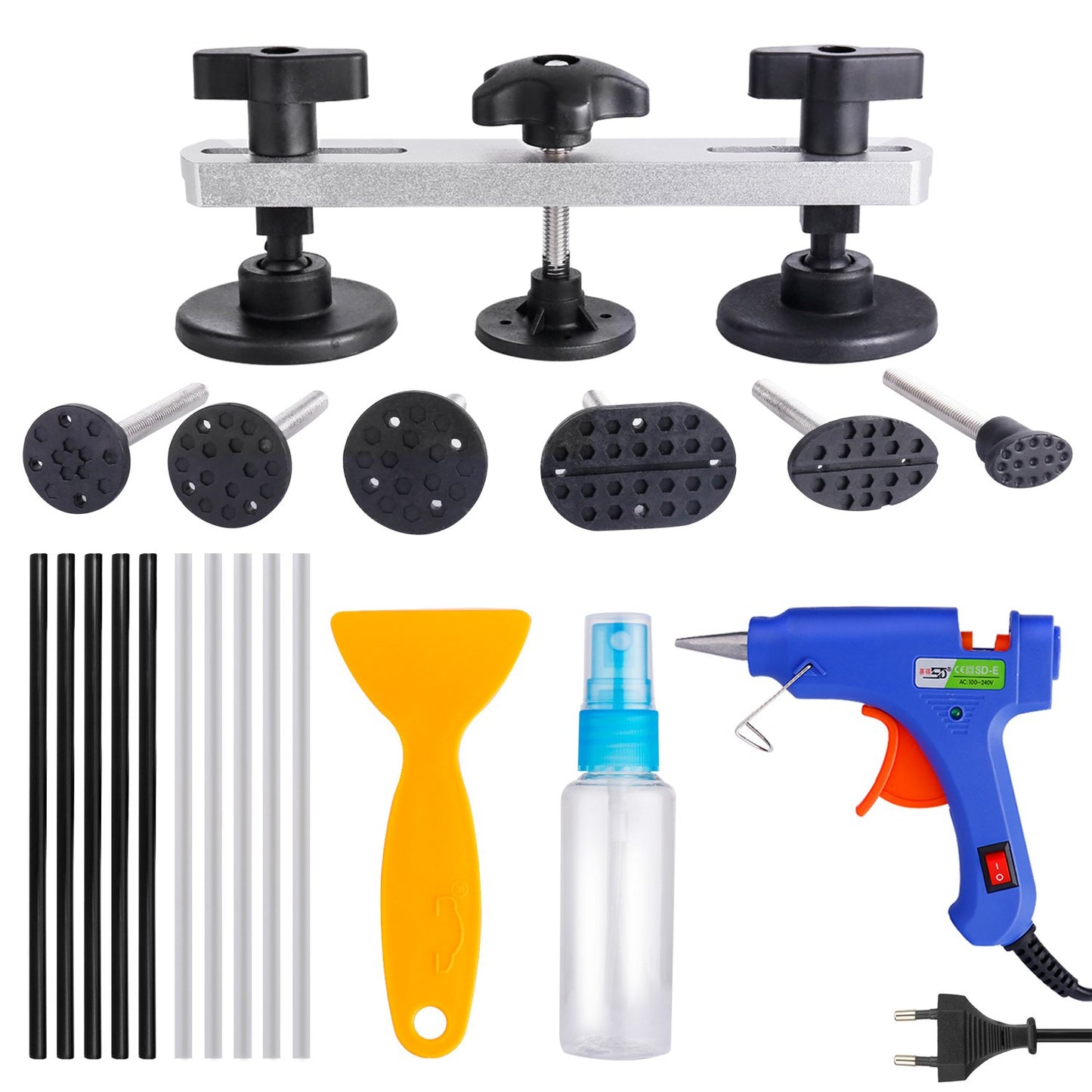 Uolor Dent Removal Tool Auto Body Dent Repair Kit, Dent Remover Tool, Paintless Dent Repair for Cars, Removal of Dents and Hail Damage.