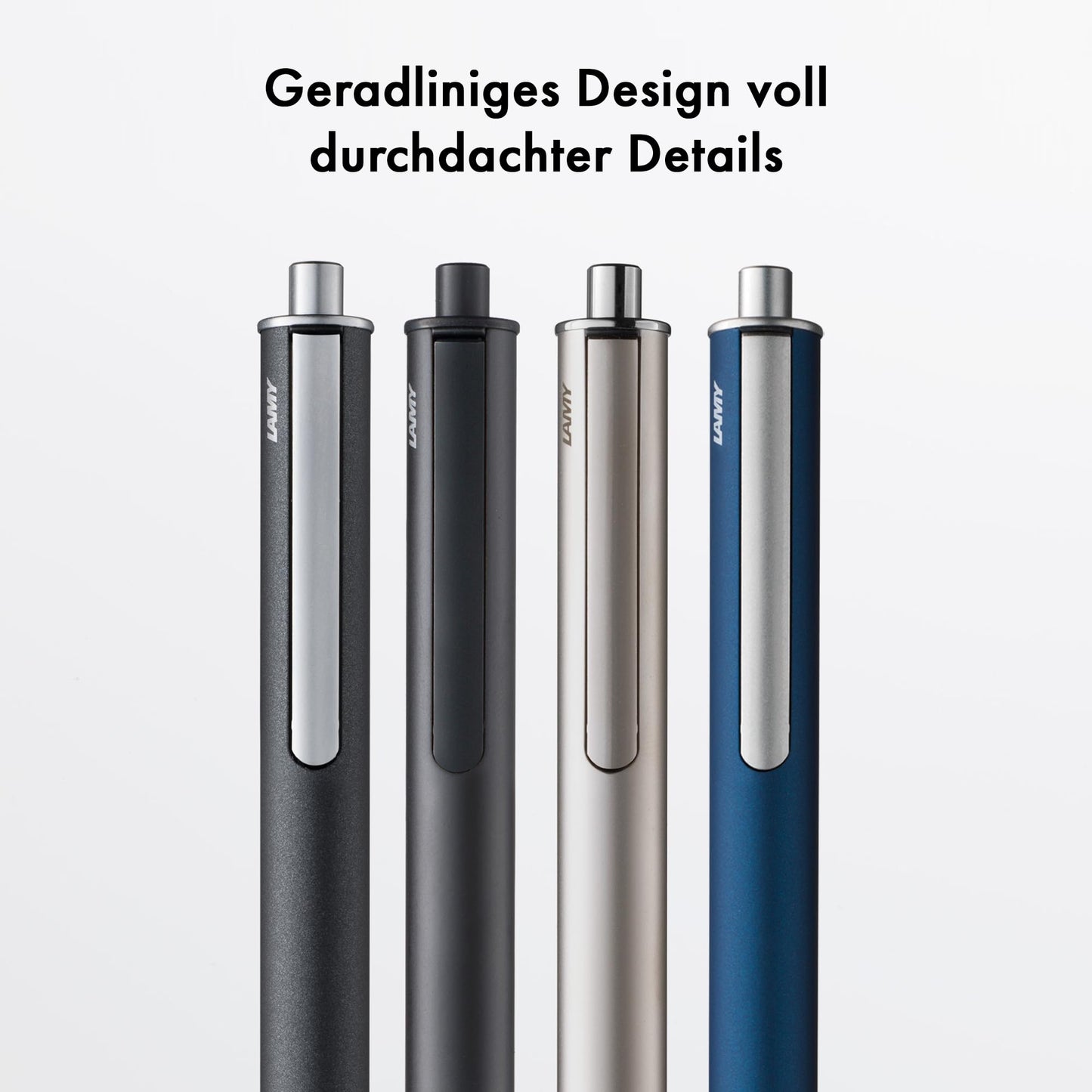 Lamy swift black rollerball pen - simple design with smooth writing feel - durable stainless steel body & B line width - comes with M 66 rollerball refill in blue.