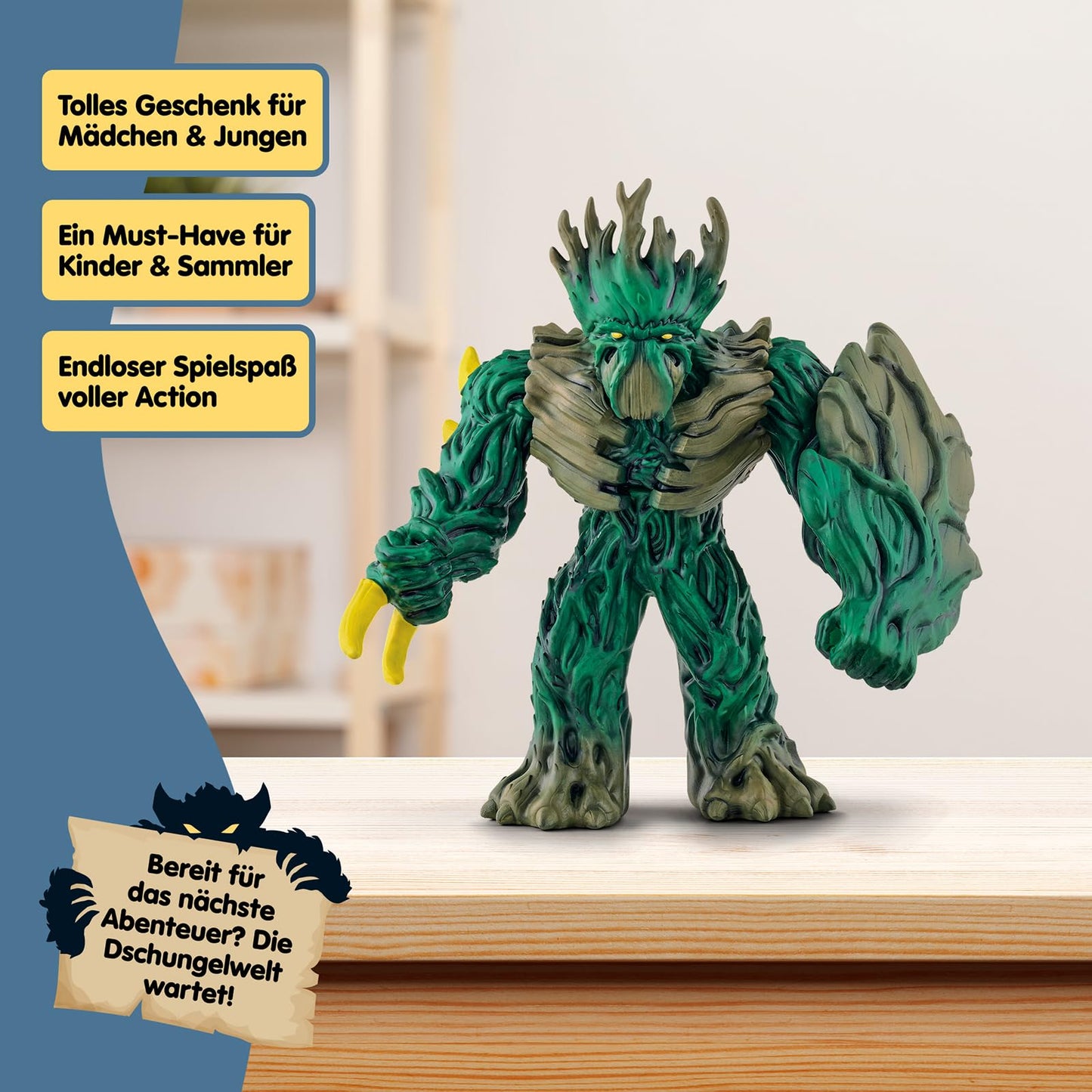 SCHLEICH ELDRADOR Creatures | Jungle King 70151 | ELDRADOR Monster figurine with rotating head and movable arms | great gift for kids | for ages 7 and up | 14 x 7 x 114 cm