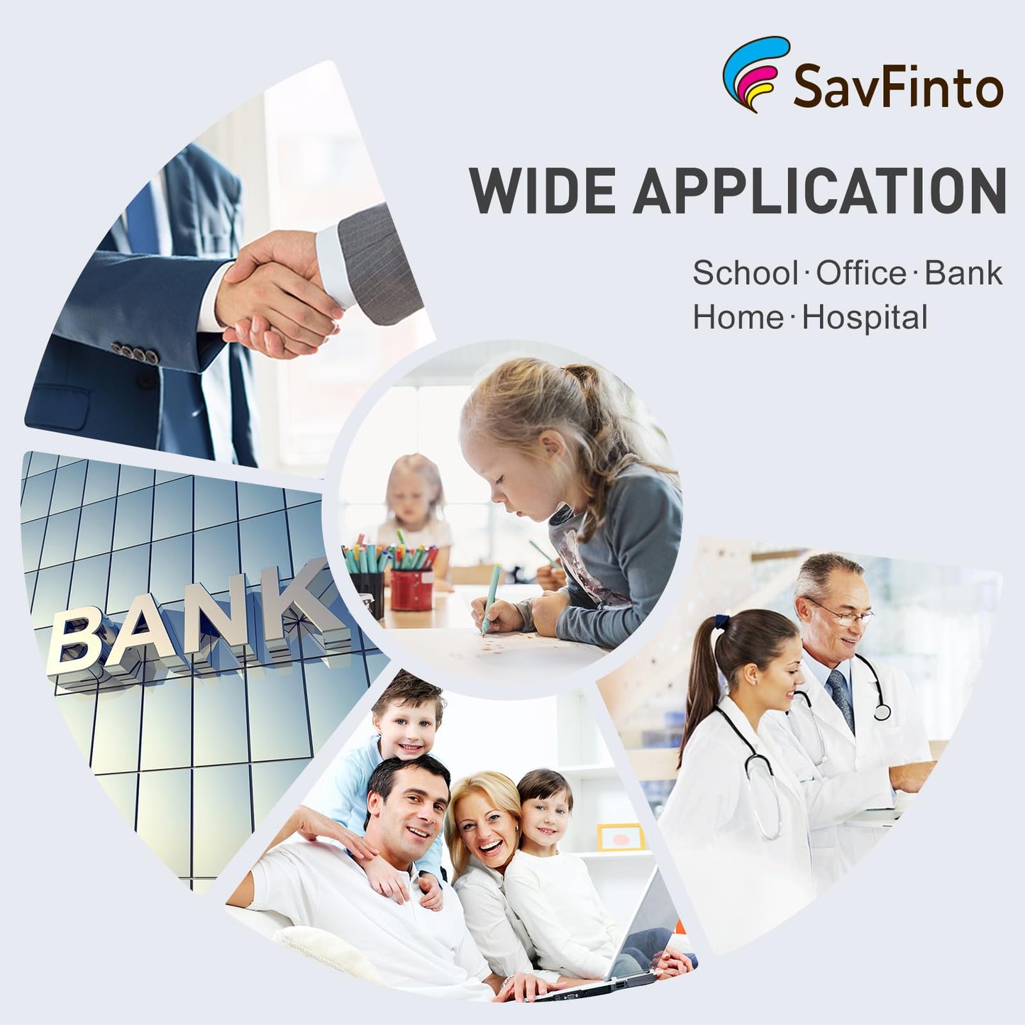 SavFinto 207X Toner Multipack (No Chip) Compatible for HP 207X 207A for HP Color Laserjet Pro MFP M283fdw M283fdn M282nw M255dw M255nw (1 Black, 1 Cyan, 1 Magenta, 1 Yellow)