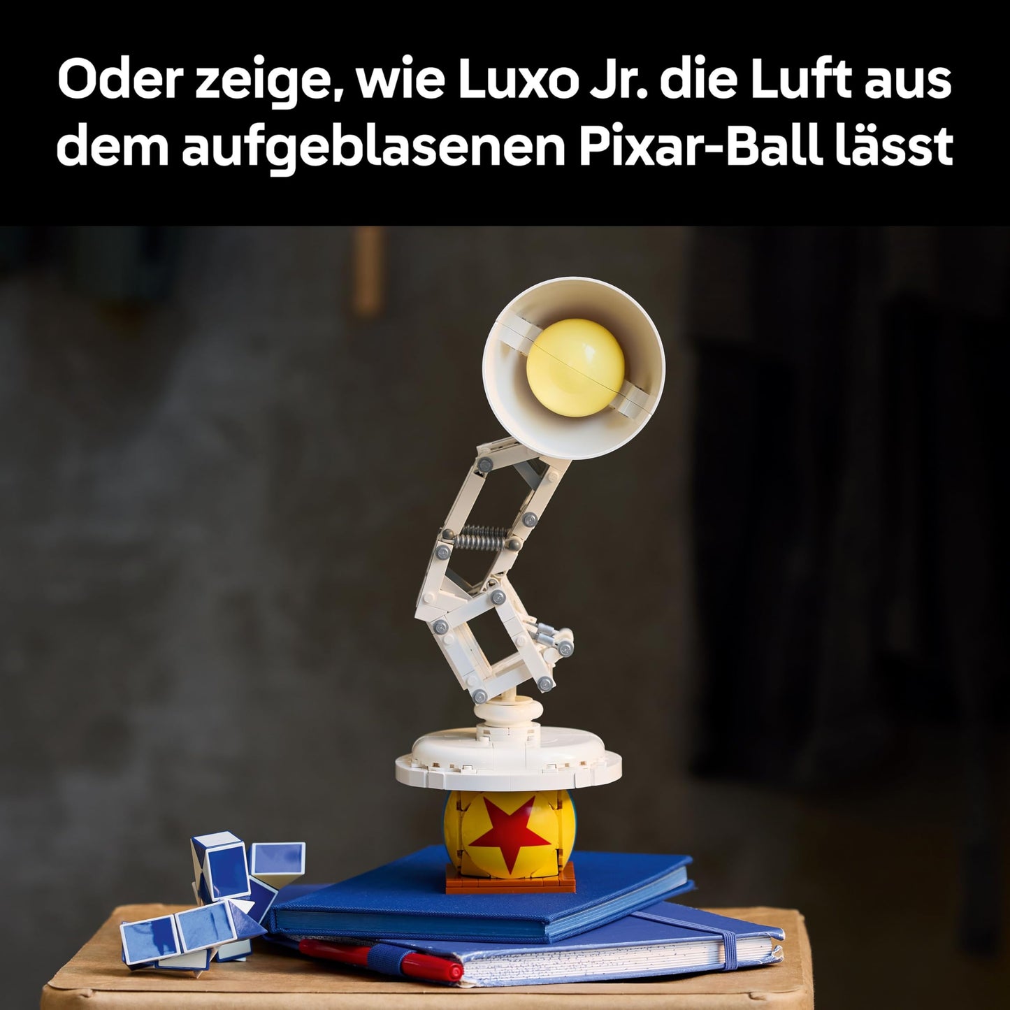 LEGO Ideas | Disney Pixar Set - Buildable desk lamp playset - Toy for adults - Gift for men and women - Creative building model as desk decoration 21357