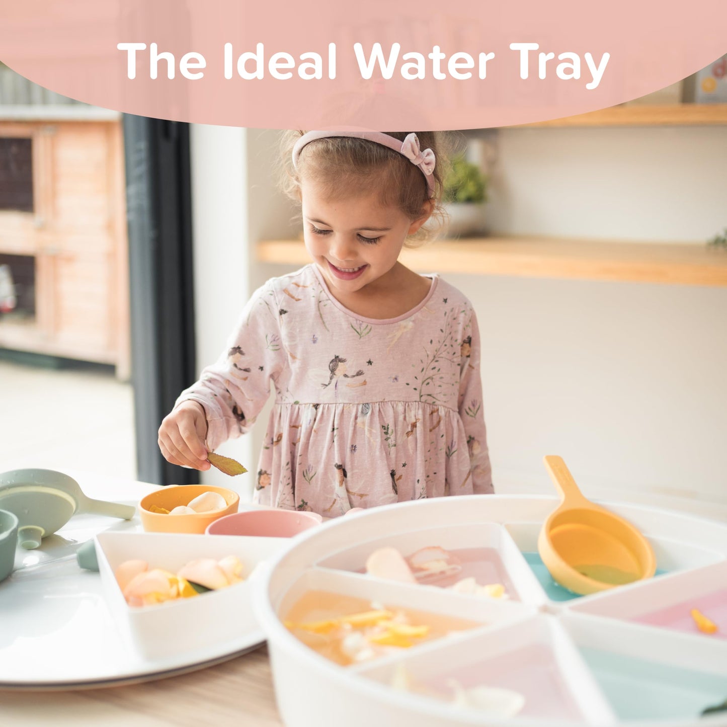 Inspire My Play - Tuff Tray with Lid - Messy play tray for toddlers - Children's sensory play bowls - Developmental sensory toy for children with disabilities