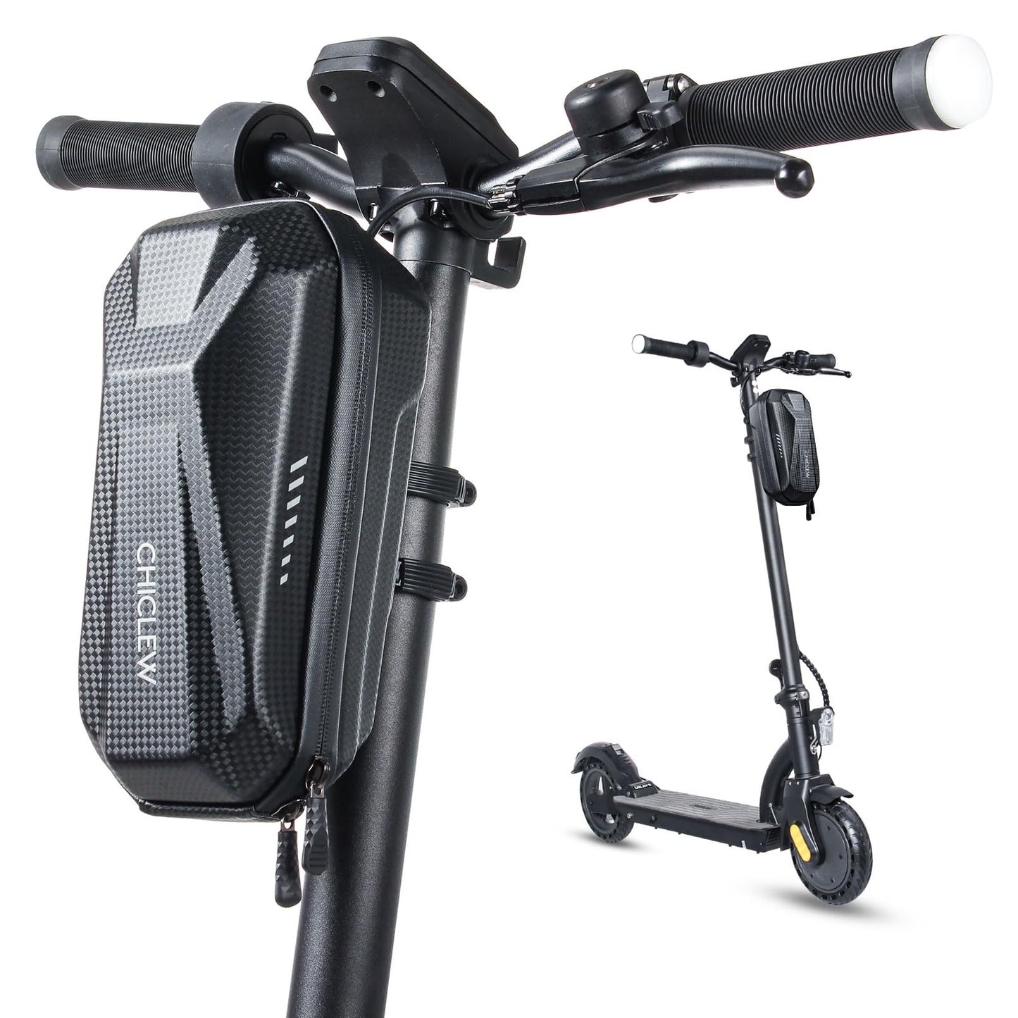 CHICLEW E Scooter Bag for Scooter, E Scooter Bag Quick Release with 2L Large Capacity, Handlebar Bag Escooter for Xiaomi MI Mijia M365 Sedway Ninebot E ES1/ES2/ES3/ES4