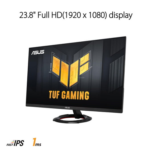 ASUS TUF Gaming VG249Q3R - 24-inch Full HD monitor - 180 Hz, 1ms GtG, FreeSync Premium, Adaptive Sync, ELMB, GameFast Input - Fast-IPS panel, 16:9, 1920x1080, DisplayPort, HDMI, speaker