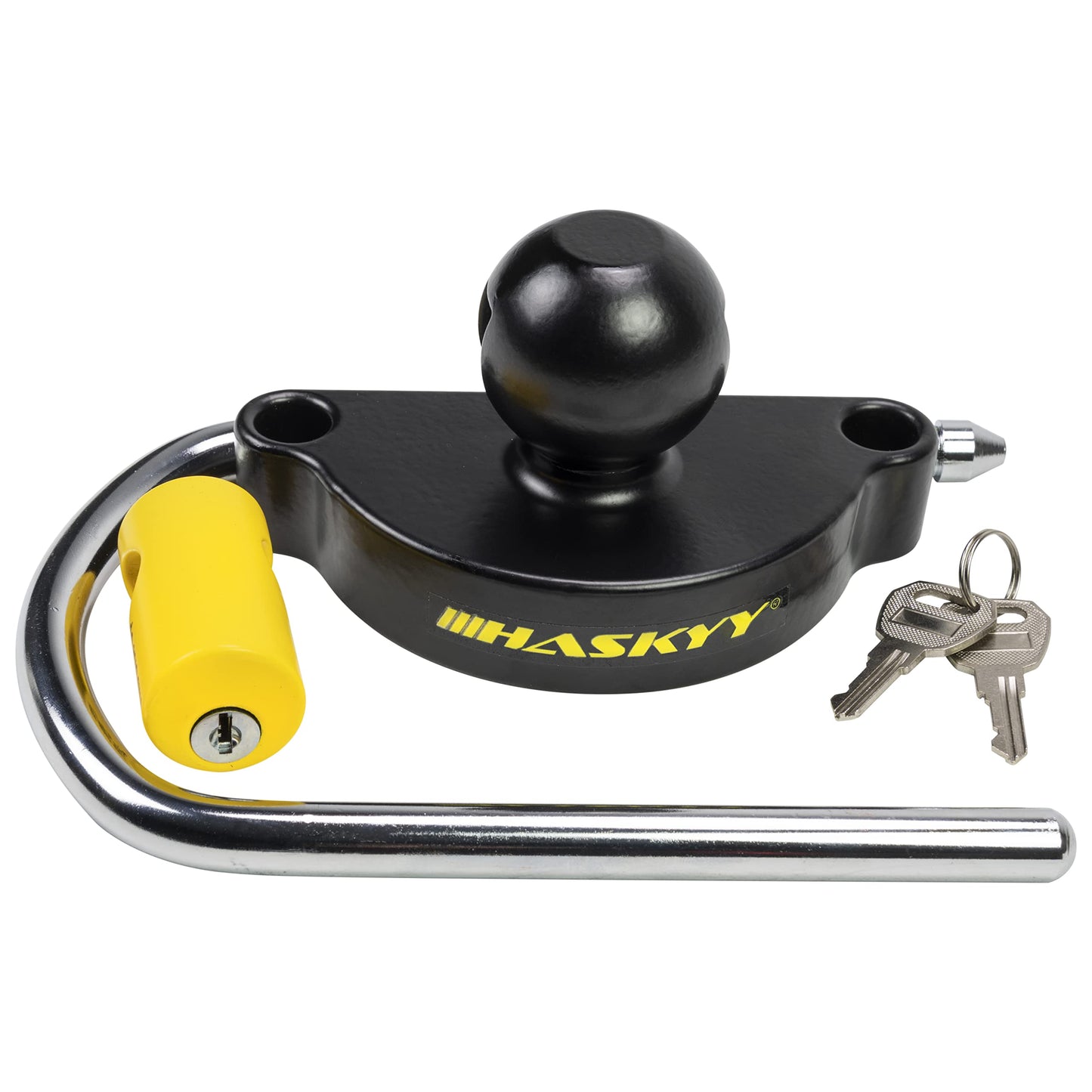 HASKYY trailer lock trailer balllock theft protection trailer security towing lock high-performance steel aluminum alloy base caravan protection