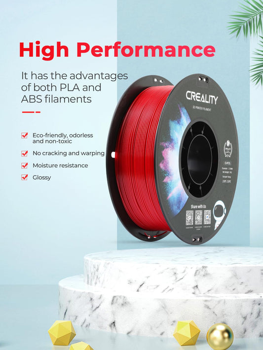 Creality CR-PETG Filament 1.75mm 4kg, 3D printer filament PETG 4 x 1kg spool, White+Black+Grey+Transparent, Dimensional accuracy +/-0.02mm Vacuum packaging