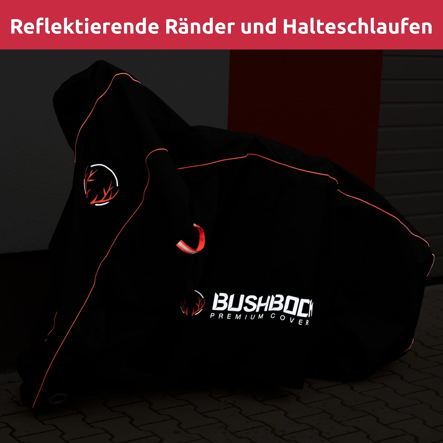 BUSHBOCK® Premium scooter cover with ripstop structure - No more tearing! - Outdoor/Indoor - Waterproof cover - Motorcycle cover (M)