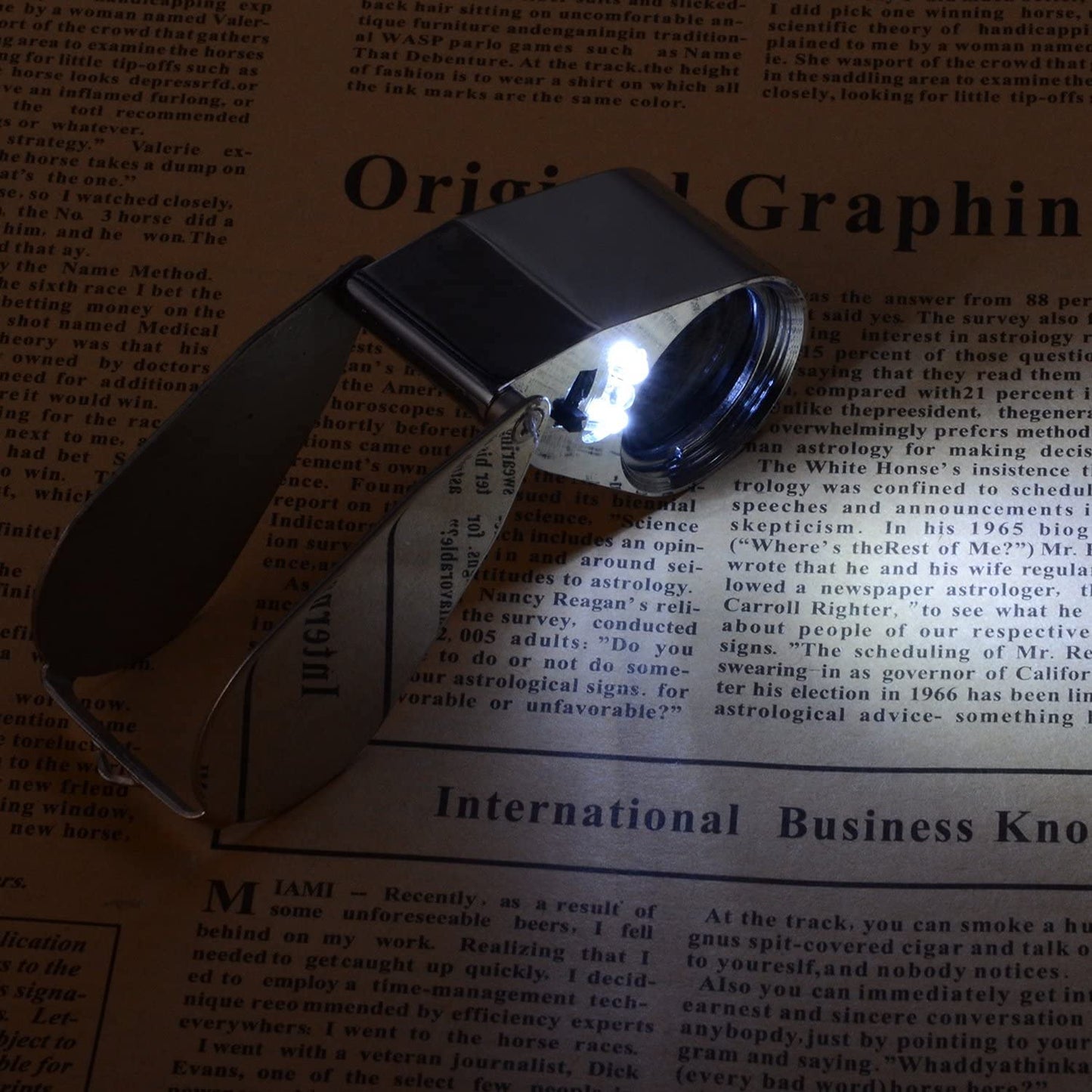40x illuminated jewelry loupe with LED light (LED currency detection/jewelry identification)