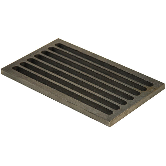 ScarMaxx - Fireplace Grate Cast Iron 18x30 cm - Ash grate for fireplace - Fireplace fire grate - Sturdy and solid cast iron grid - with ribs - Fireplace grate - Fire grate Grill fireplace Rectangular