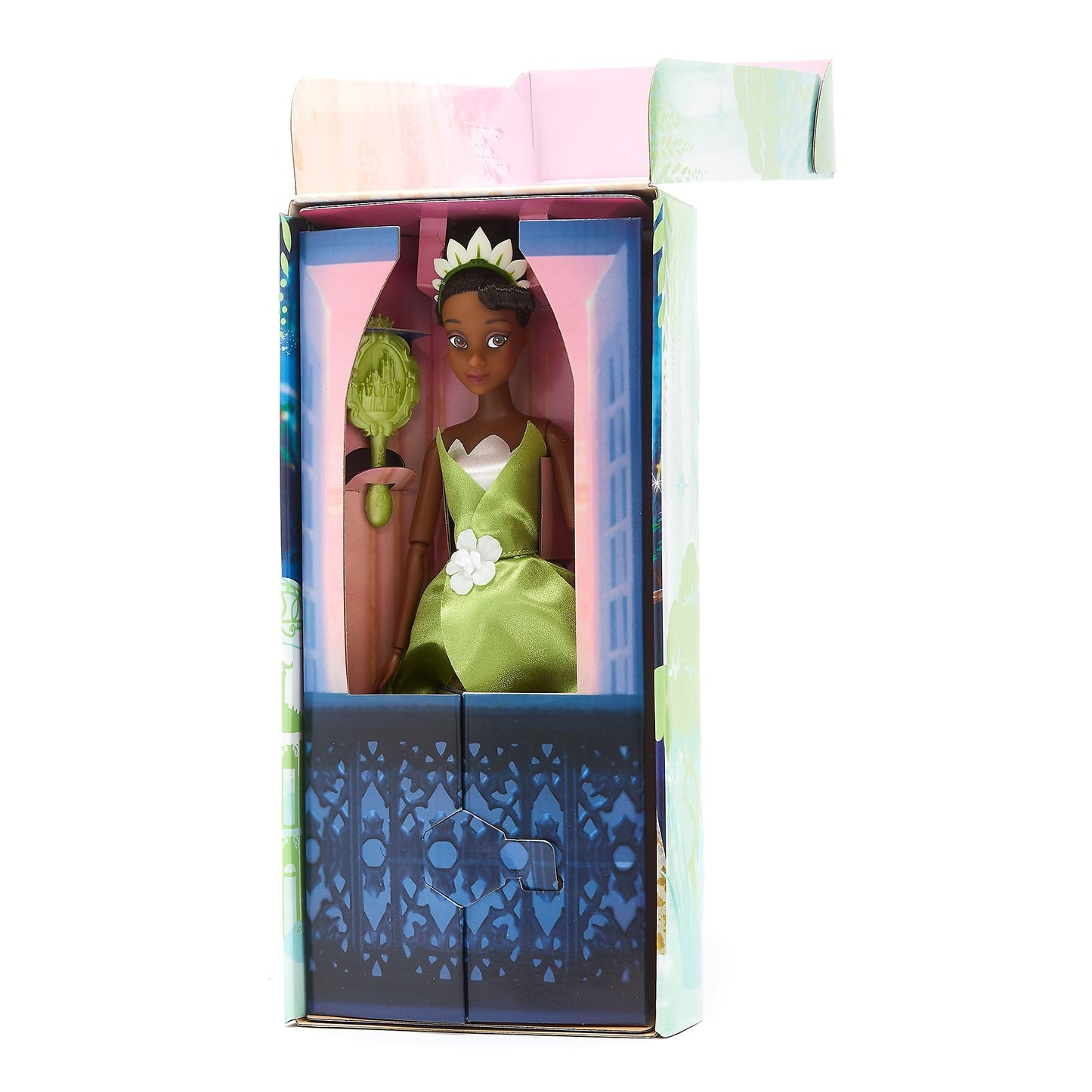 Disney Store Official - The Princess and the Frog - Tiana - Classic Doll for Kids - 29 cm / 11" - Fully poseable Disney Princess doll in elegant dress - Includes toy hairbrush - Ages 3+