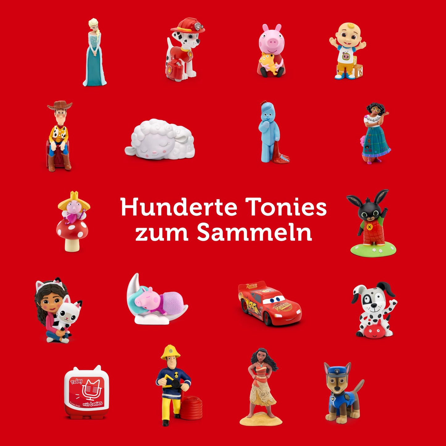 tonies Toniebox Starter Set including 1 Creative Tonie – audioplayer for children's audiobooks and songs, easy-to-use wireless music box/speaker, 7 hrs battery life, Blue