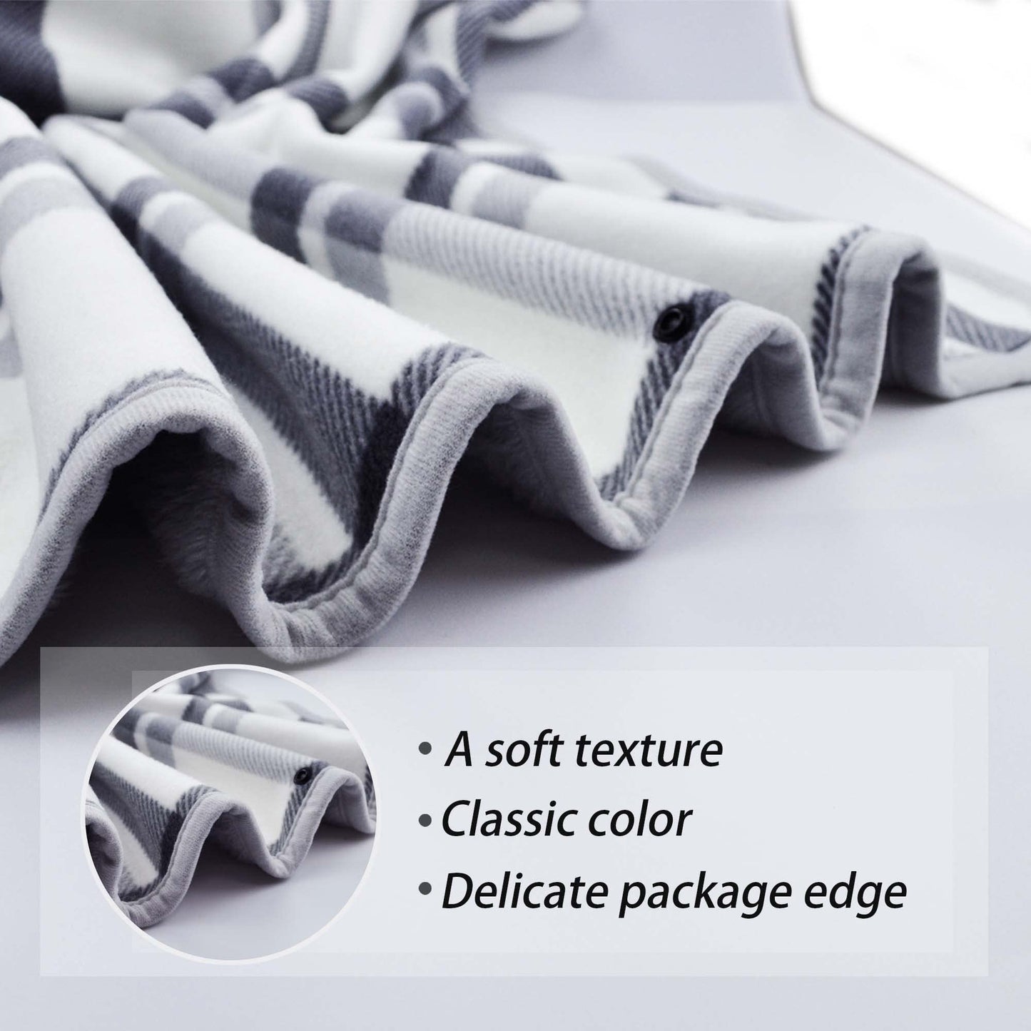 Beifon poncho winter warm women's blanket flannel fleece poncho cape soft thick winter warm wrap poncho open front cape office home for women girls children (gray+white)