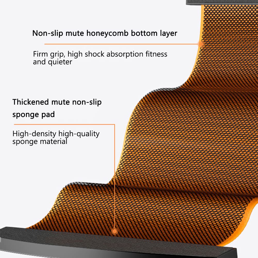 Slide Board with End Stoppers Extreme Slide Board Slide Shoes Shoe Cover Slimming Exercise Guide Mat Leg Work Training Fitness and Athletic
