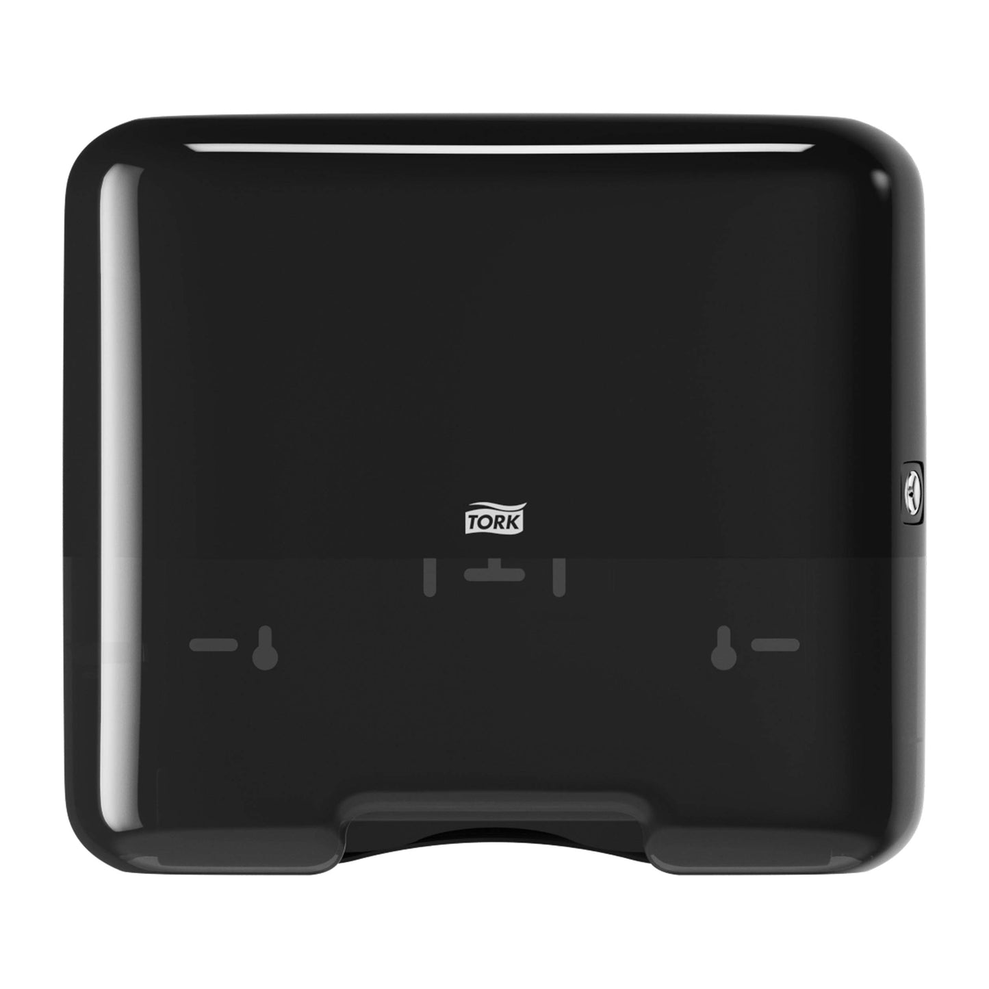 Tork Mini Dispenser for zigzag and fold towels 553108, Elevation Design - Compact H3 towel dispenser for fold towels for single sheet removal, black.