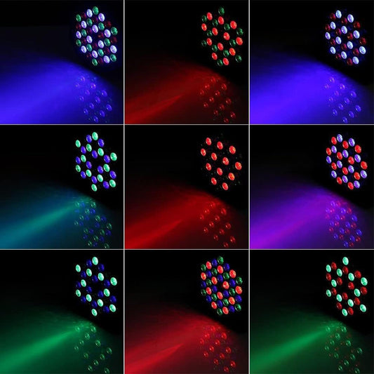 ZonQoonz 8PCS Rechargeable LED Par Light, RGB 36 LED Spotlight Battery DMX Stage Light with Remote Control 7 Lighting Modes for DJ Disco Party Light Stage Light