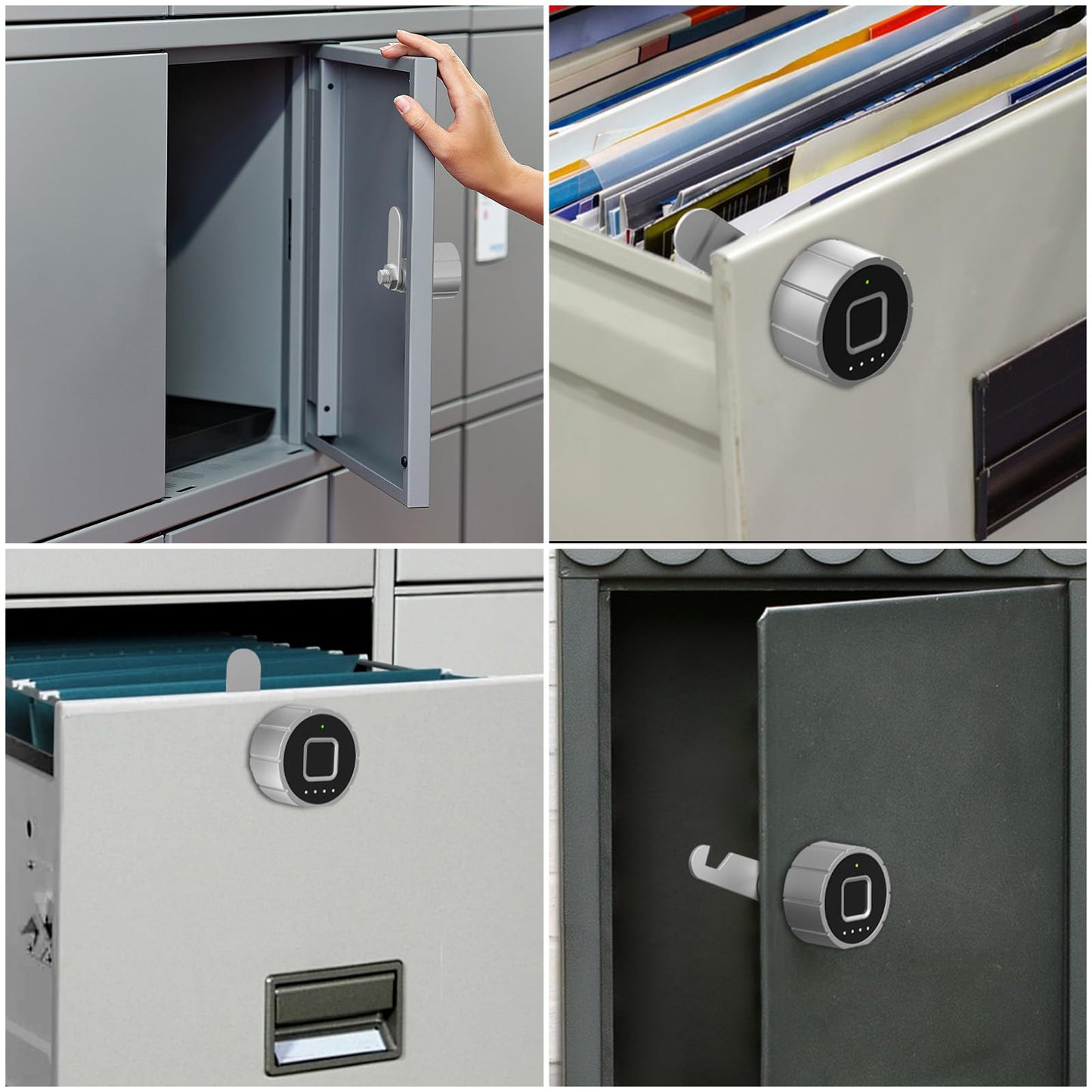Fingerprint lock, Eseesmart mailbox lock, furniture lock with fingerprint APP, electronic cabinet lock with 3 locking tongues, drawer lock for locker house office 30mm.
