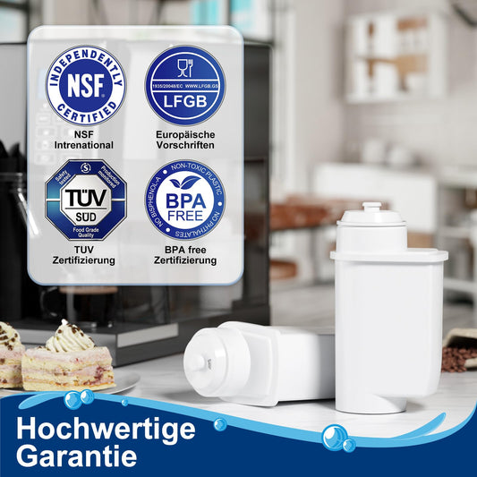 ARETHONE water filter for Siemens EQ Series, EQ5, EQ6, EQ9, EQ500, S700, water filter for Siemens 3200, Bosch TCZ7003, TCZ7033, 467873 (6 pieces)