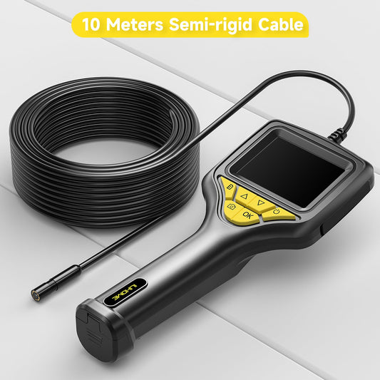 Z35 ILIHOME Endoscope Camera with Light 10m, 1080P HD Inspection Camera, 2.8 Inch IPS Screen Pipe Camera Snake Camera Home Inspection Tool