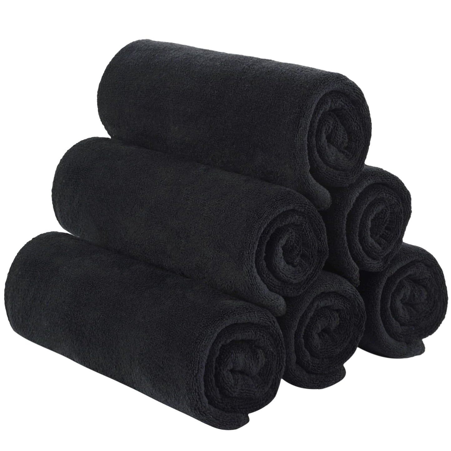 SINLAND Microfiber Camping Towels, super absorbent, compact, travel towel, ultra soft, quick drying, for sports, beach, swimming, backpacking, hiking, and yoga, 6 pack, 16 x 32 inches.