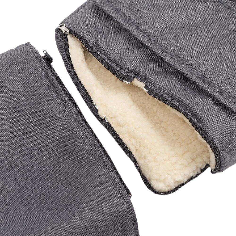 Winter footmuff for stroller car seat sleigh bag lambskin footmuff cuddle bag winter footmuff 40 x 90/110 cm (anthracite)