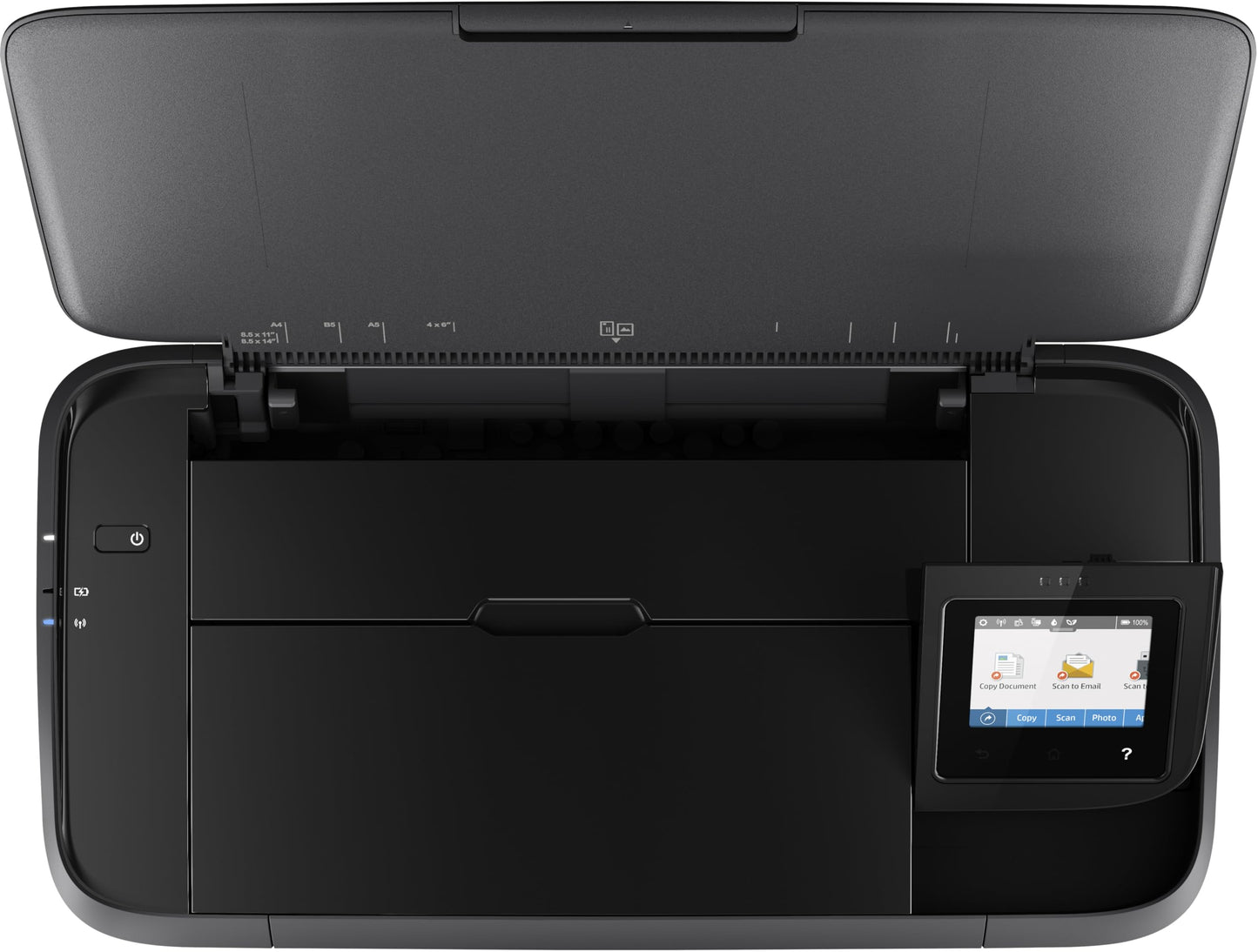HP OfficeJet 250 mobile all-in-one printer (printer, scanner, copier, WiFi, HP ePrint, Wifi Direct, USB, 4800 x 1200 dpi) black.