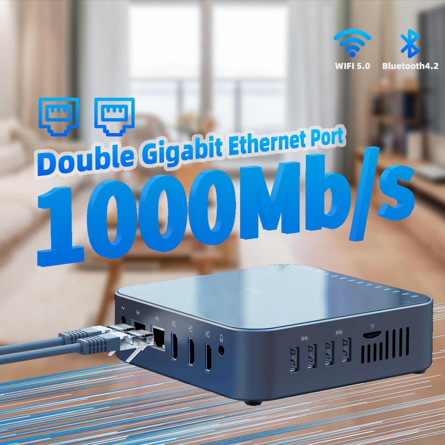DreamQuest Mini PC with 16GB RAM, 512GB M.2 SSD, Intel N95 (up to 3.4Ghz), micro desktop computer with 4K HDMI/LAN/WiFi 5/Bluetooth 4.2/USB 3.2 for office business. Smaller and more powerful than N5105.