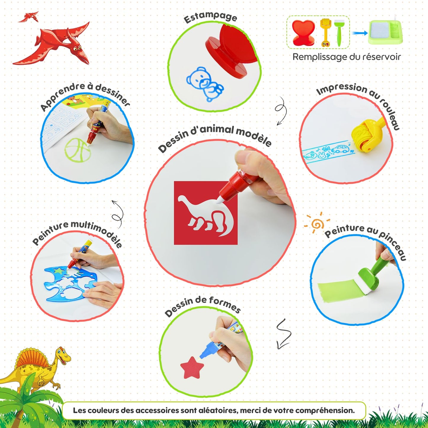 Water Doodle Mat 110*70, Aqua Magic Doodle Painting Mat for Kids Baby Girl Boy, Aqua Drawing Painting Mat Gift Toy for Toddler 1,2,3,4,5,6 Years