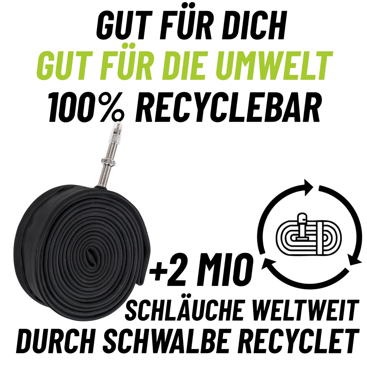 2-pack Swallow tube 21F SV 40mm Freeride 27.5 inches (54/75-584) + MSZweirad tire lever