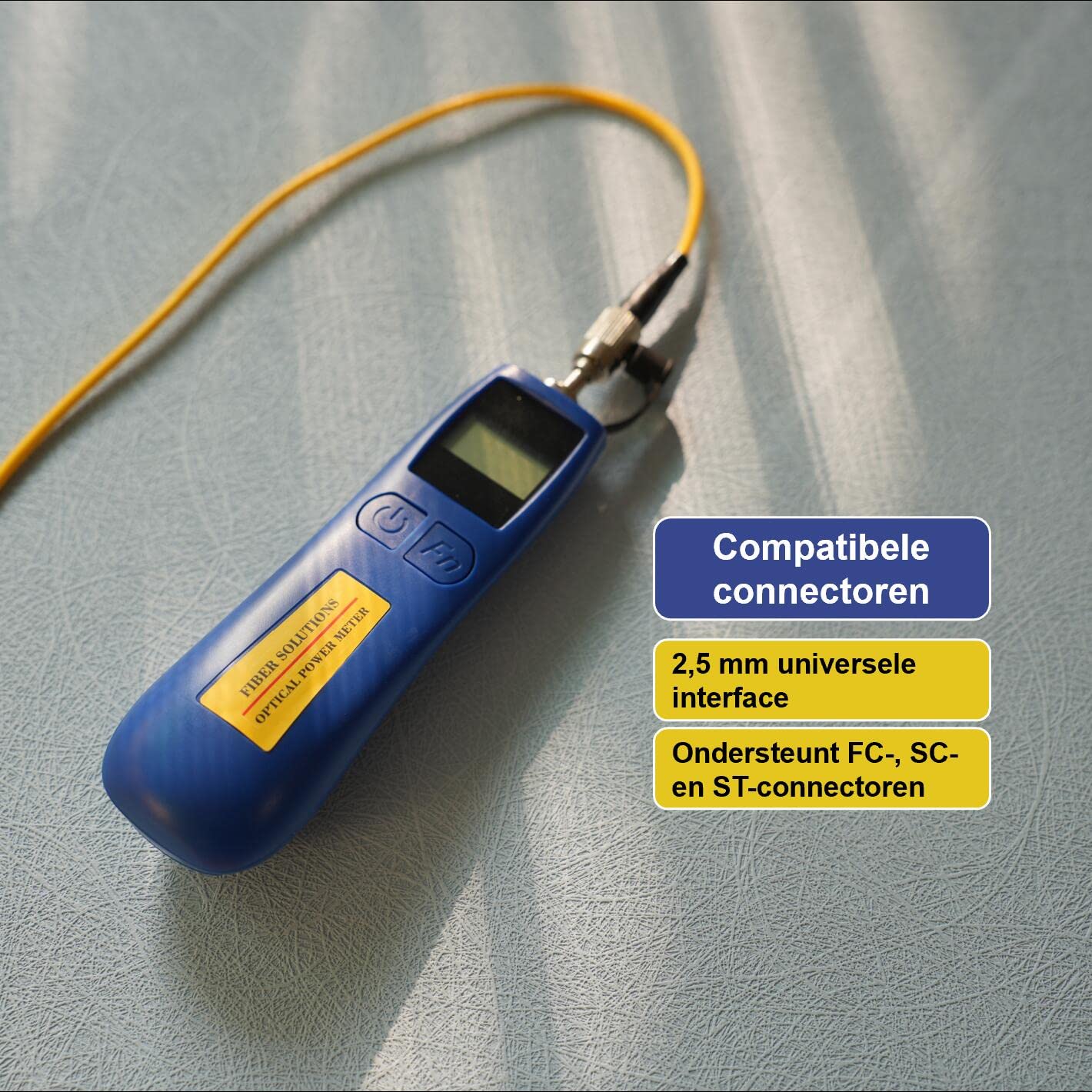 ALLGRIIT Optical Power Meter -70~+10dBm, fiber tester for 800-1700nm wavelengths, high precision and lightweight at only 68g (AT-TL537OPM)
