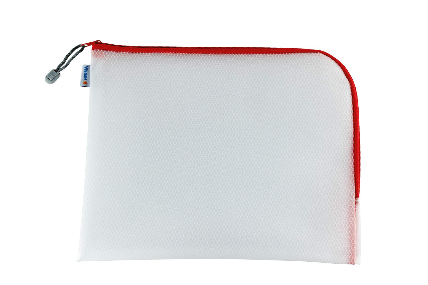 HERMA A4 zipper document bag set, 10 pieces, large waterproof zip bag, lockable plastic document folder with zipper, semi-transparent, 36 x 28 cm.