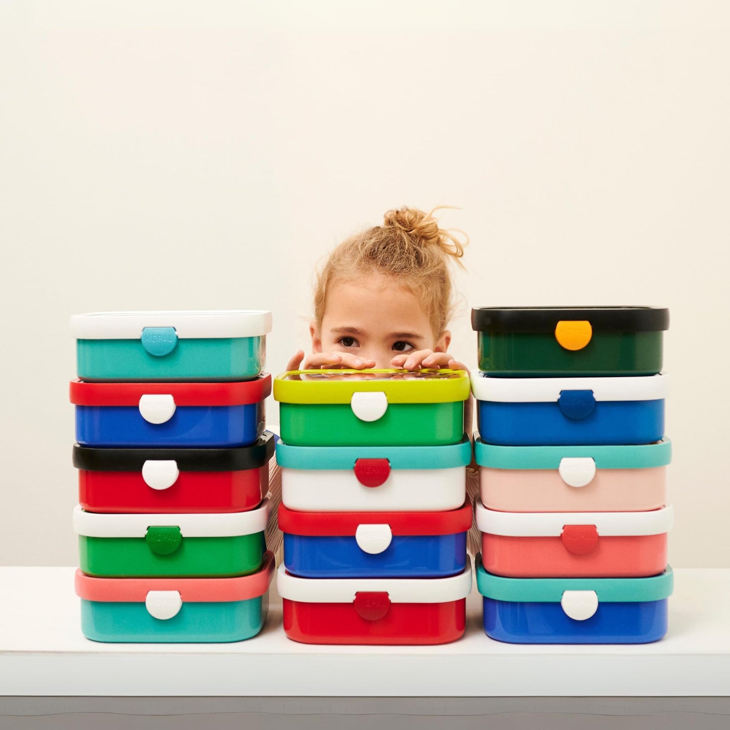 Mepal Campus Lunchbox Little Dutch - Personalized Bento lunch box with name for kids - Bento insert & fork - Clip closure - BPA-free & dishwasher safe - 750 ml - Sailors Bay