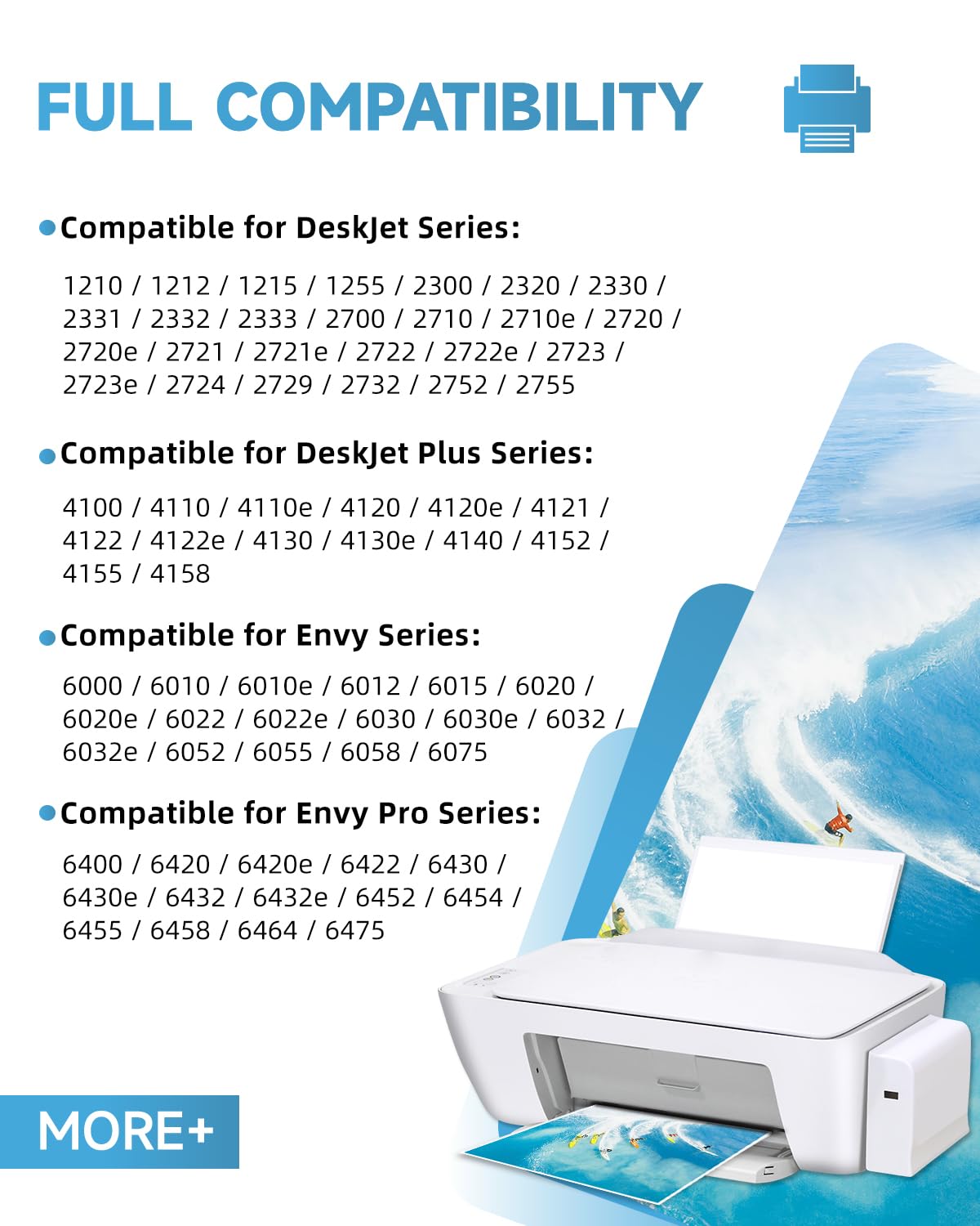305 XL ink cartridges, Compatible with Original HP 305 ink cartridges, 305 XL Black/Color | 750/450+ pages for HP DeskJet 2820e 2800e 2810e 2700 2710e Plus 4100 4120 Envy 6000 6020e