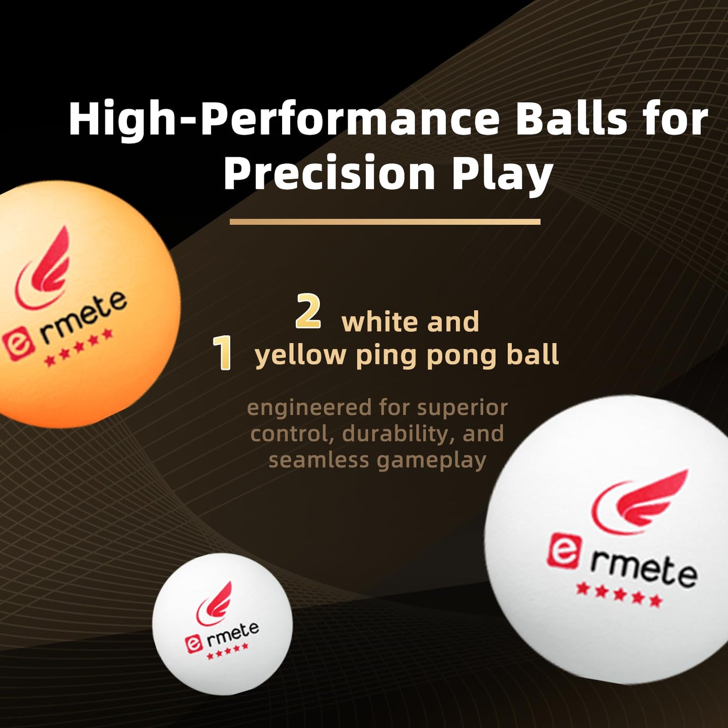 Table tennis set, 2 professional table tennis rackets, 3 table tennis balls, and carrying case. Perfect for beginners, families, and professionals.