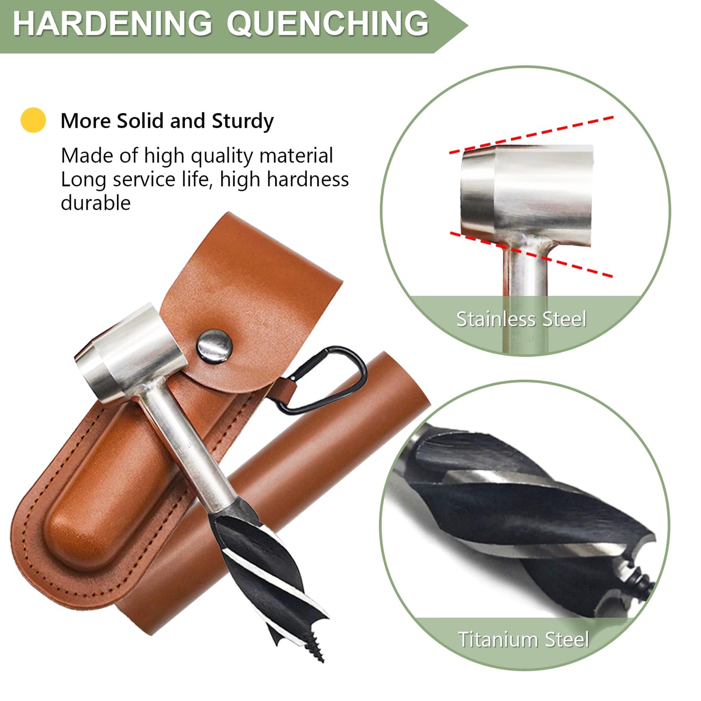 Manual hand drill bushcraft, wood drill outdoor hand wrench Scotch eye auger. Manual bushcraft hand drill, hand drill outdoor bushcraft set for camping, bushcraft survival.