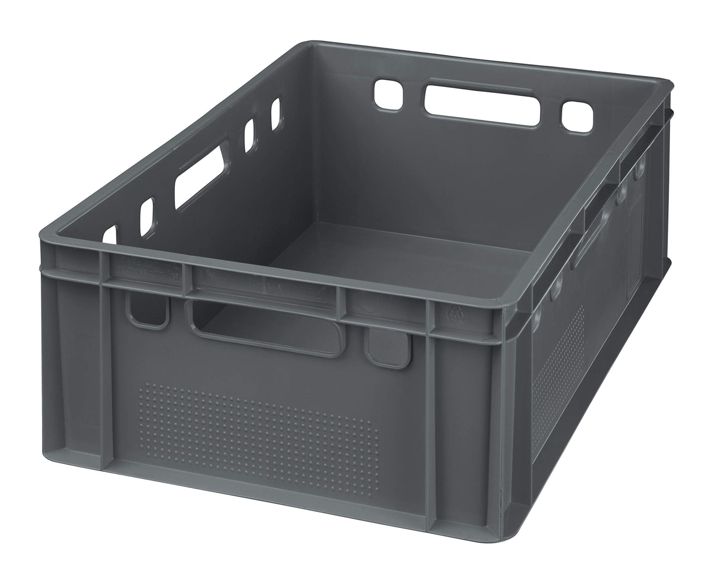 5 pieces of E2 crates 60x40x20 meat crate storage crate butcher crate in gray