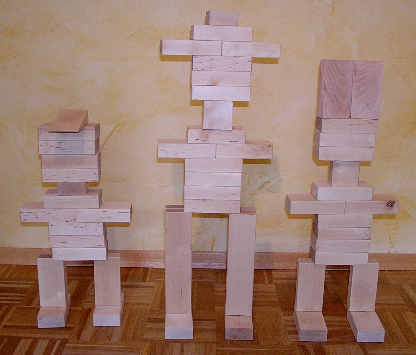 Building Blocks Starter Set, 40 untreated blocks for kindergarteners and school children, large blocks made of untreated wood from sustainable forestry.