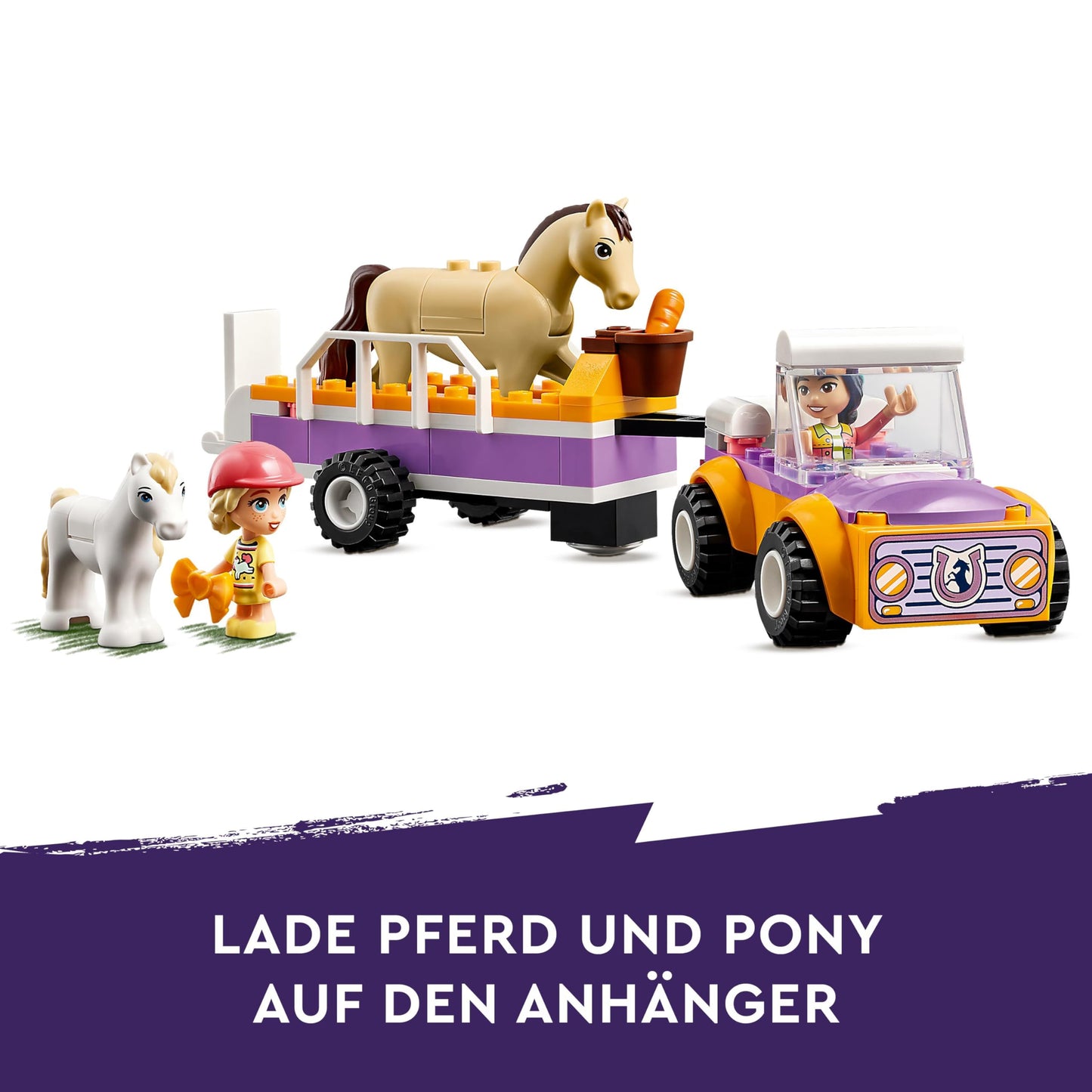 LEGO Friends horse and pony trailer, horse toy & 31140 Creator 3in1 Magical Unicorn toy, seahorse