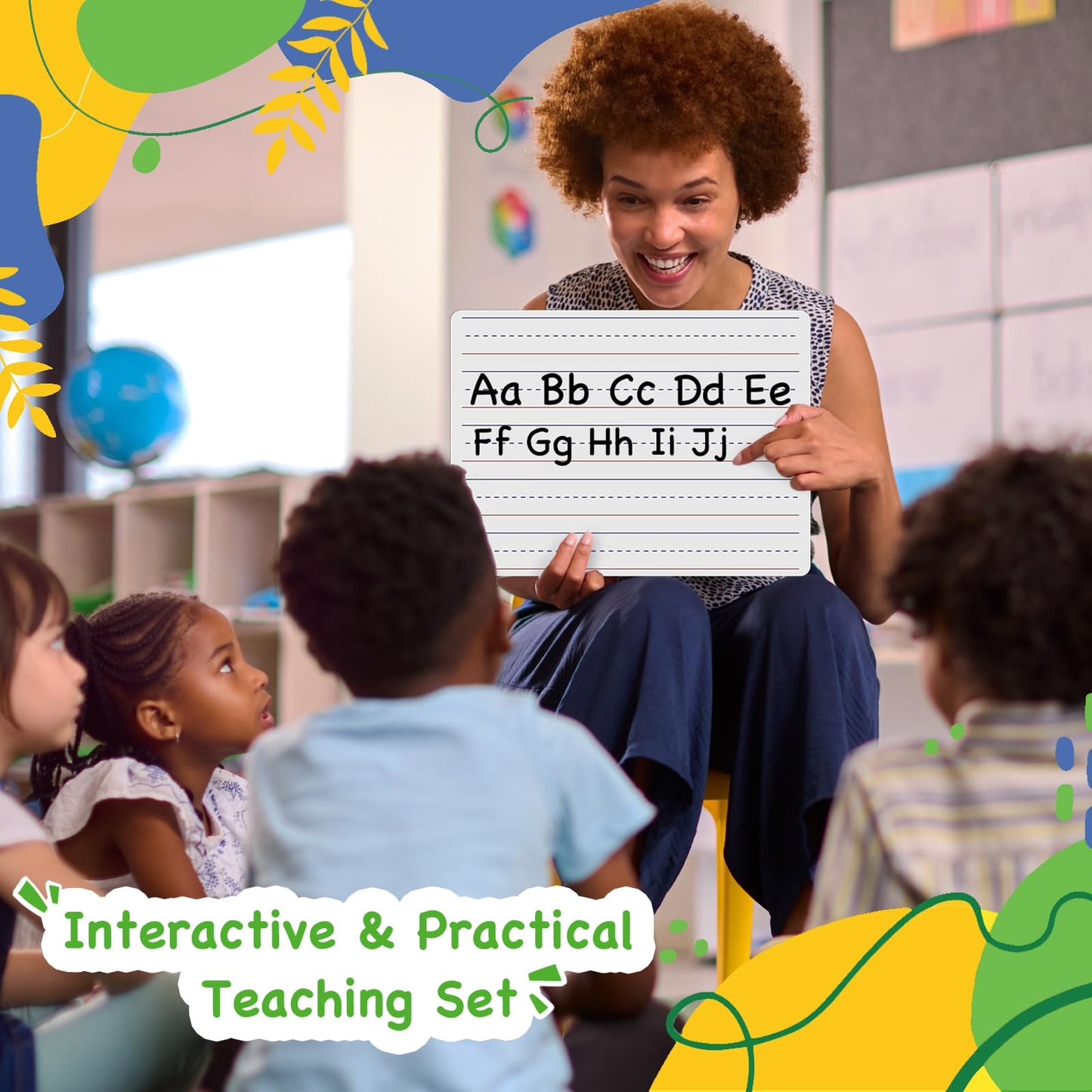 Ohuhu Whiteboard Small A4, Double-Sided Mini White Board, Dry Erase, Portable, for Students, Classroom, School, Home, and Office (Blank & Lined, Whiteboard Set - 25 Pack)