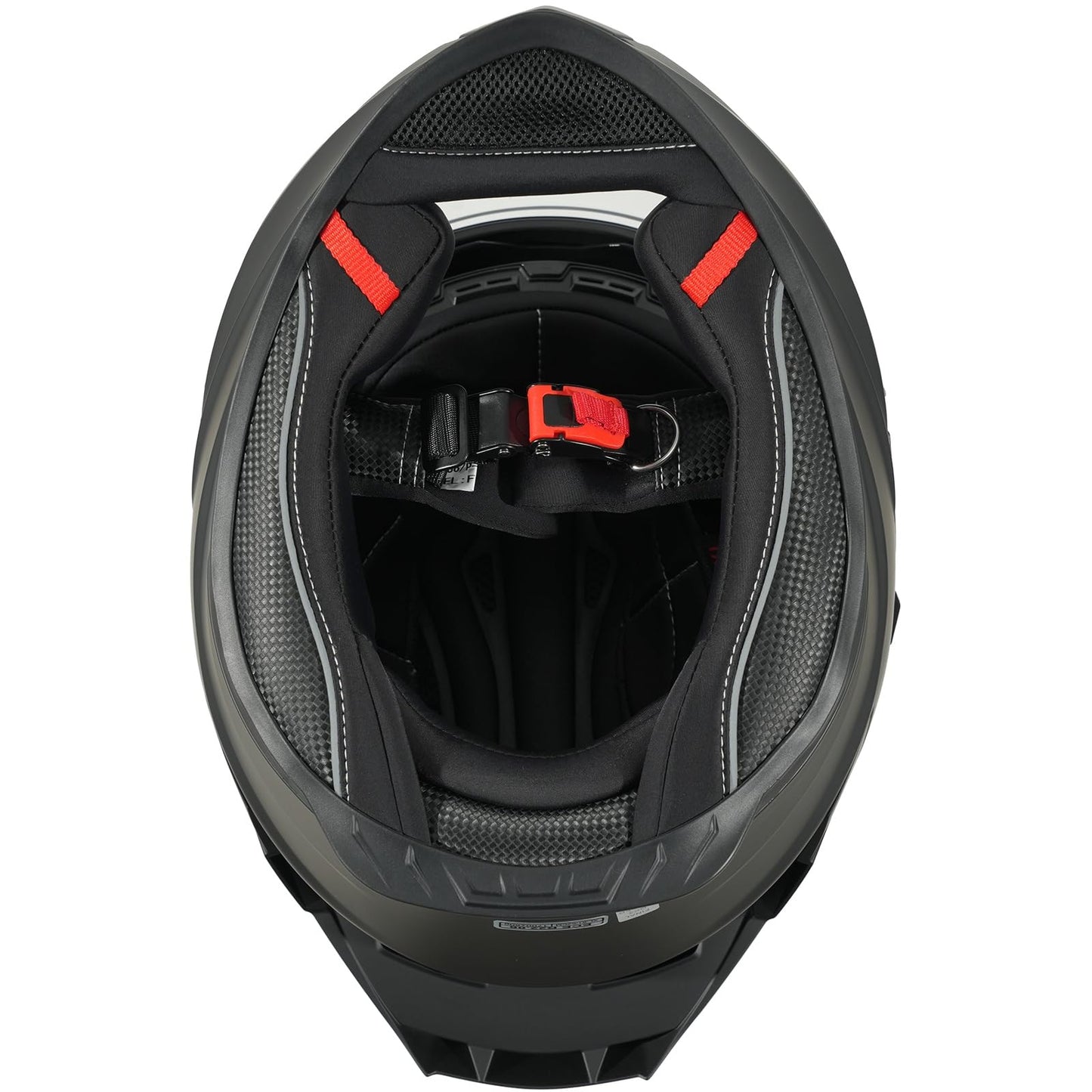 MY Motorcycle Full Face Helmet with Sun Visor for Men and Women, ECE 22.06 Approved, Model MY-936 (Matte Black, XS)