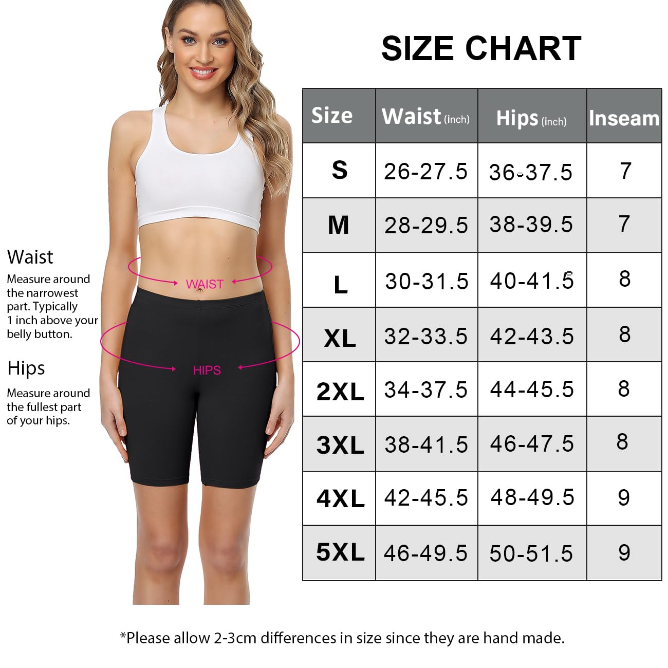 wirarpa Women's Cotton Biker Shorts Boxers Under Dress Skirt with Leg Anti Chafing Short Leggings 4 Pack Black Size S