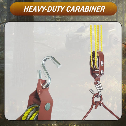 ATFLBOX Game Hoist Gambrel System and Dual Pulley Hoist Lift System, High Capacity Hunting Access Gifts for Men.