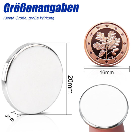 25 strong magnets, 20x3MM strong magnets for magnetic board, neodymium magnets extra strong, small round magnets strong neodymium magnet displate magnets for whiteboard kitchen, crafting, office.