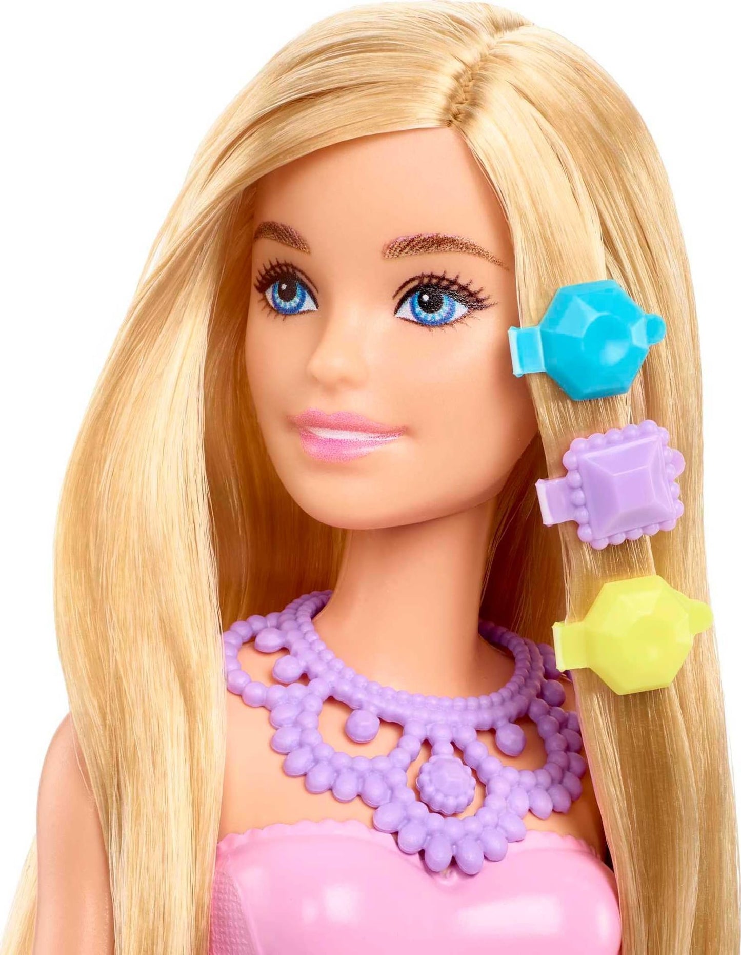 Barbie Dreamtopia Advent Calendar Barbie doll and 24 gifts including fairytale fashions, magical pets and accessories, holiday gift, HGM66