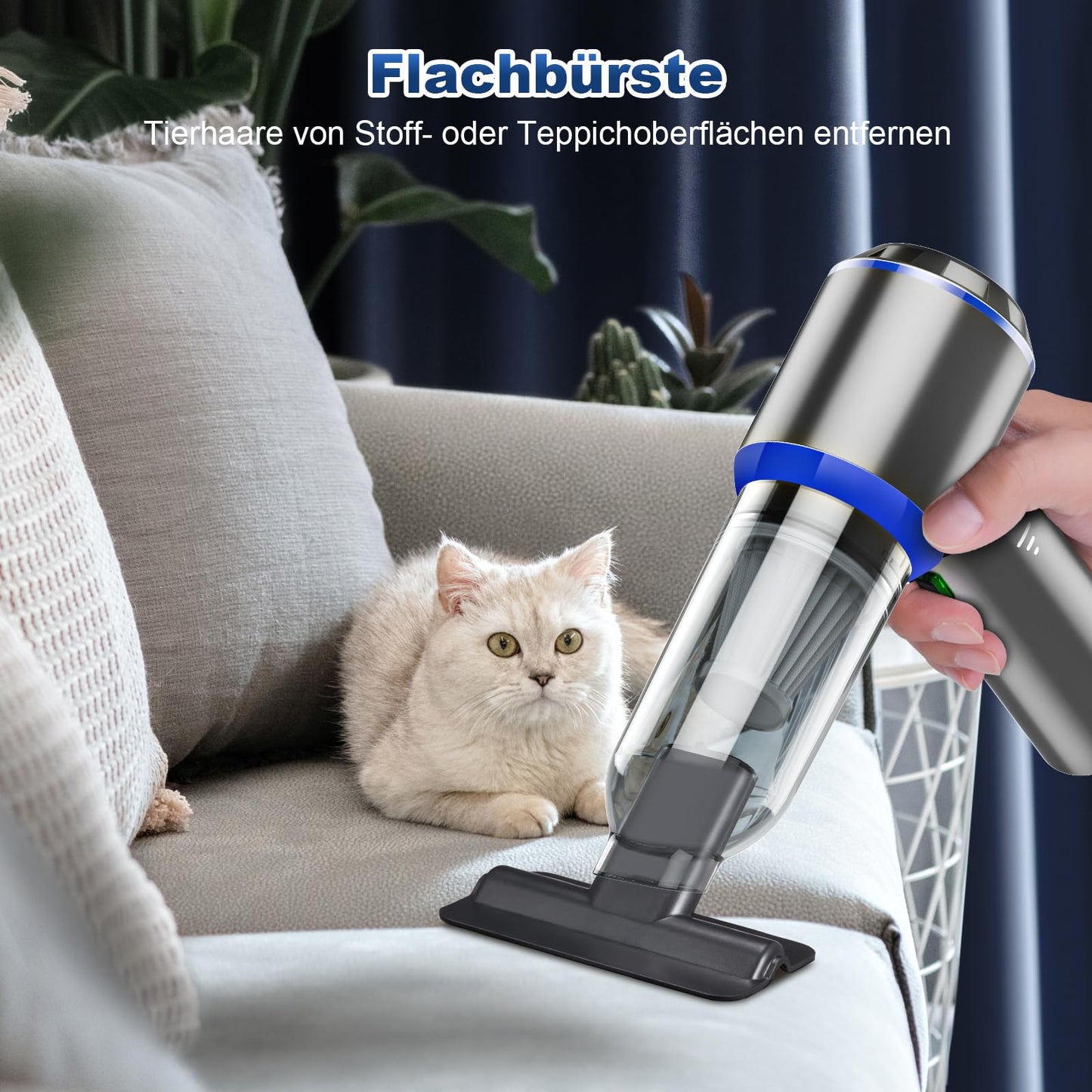 Handheld Cordless Vacuum, 3-in-1 Handheld Vacuum, 25000PA Strong Car Vacuum, 3-Speed 220000 RPM Handheld Vacuum, Cordless Mini Vacuum for Car, Kitchen, PC, Sofa, Office, Home & Pet Hair Cleaning.