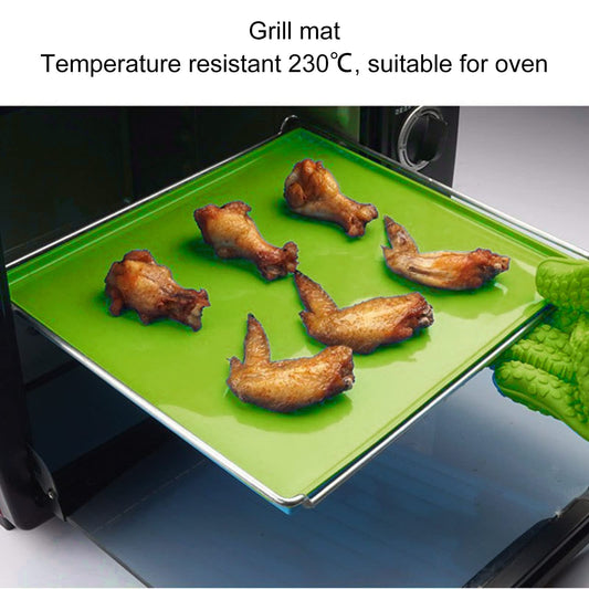 AUHX Silicone Dehydrator Sheets, fruit leather trays, safe, high temperature resistance, BPA-free, easy to clean, with edges for fruit leather for jerky Green