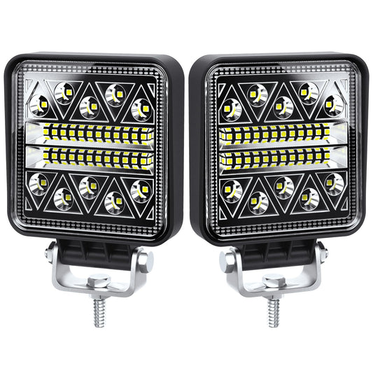 antom LED work light 2Pcs LED headlights 12v 24V tractor 102W LED additional headlights 12v for excavators tractors tractors forklifts ATV trucks off-road