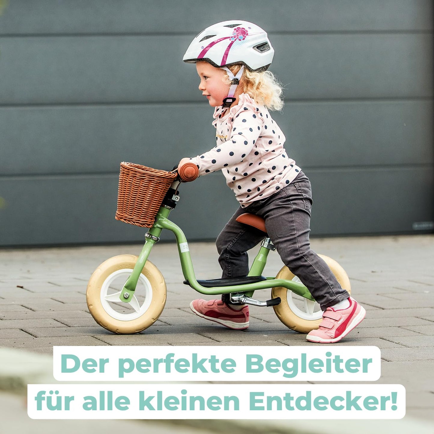 PUKY LR M Aqua Green | Balance bike for ages 2 and up | Kids' toy for ages 2 and up | Scooter with footboard | Training bike with safety handlebars | Adjustable handlebar & seat height