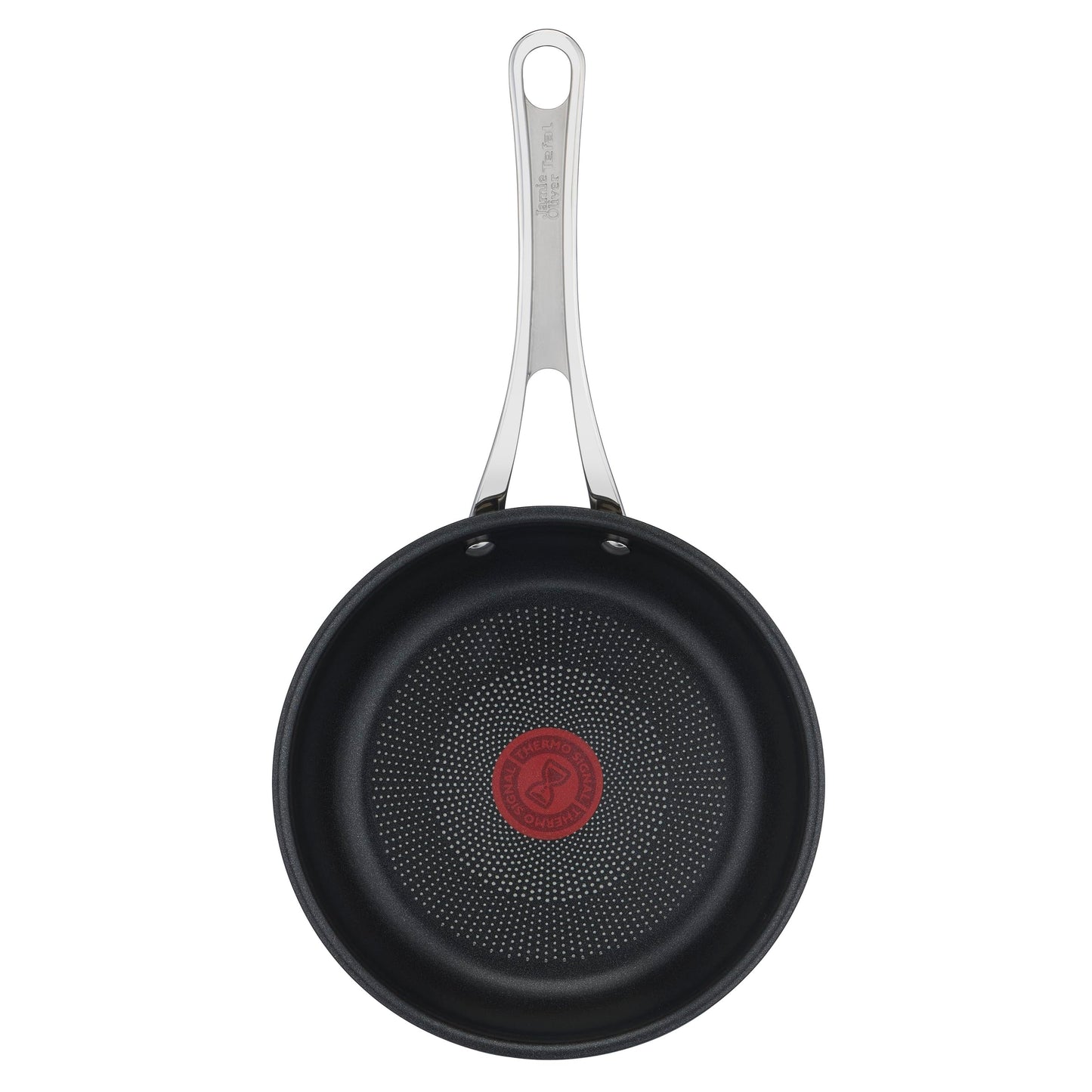 Jamie Oliver by Tefal Cook's Classics 9.4 inch Frying Pan, Stainless Steel Induction Pan with Non-Stick Coating, suitable for all stovetops, oven safe up to 410°F, riveted handle, E3060435