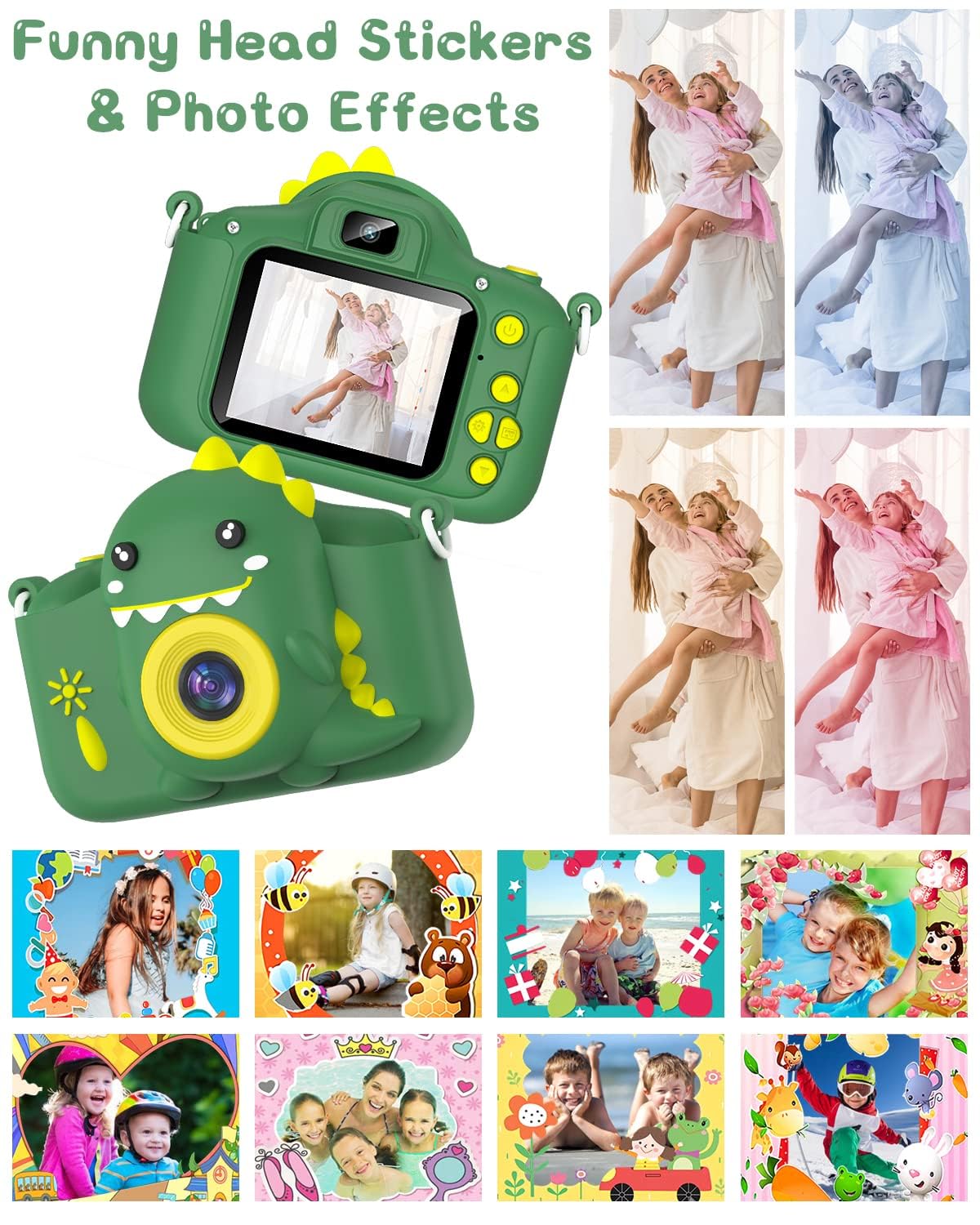 Children's camera, Gofunly Kids Camera 1080P 2.0-inch Screen Camera for Kids with 32GB card Selfie Digital Camera for 3-12 years old boys and girls Christmas Toy